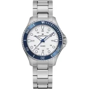 Hamilton Khaki Navy Scuba Automatic White Dial Stainless Steel Bracelet 37mm Mens Watch H82231150