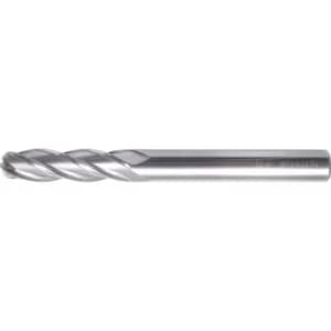 10.00MM Carbide 4 Flute Plain Shank Long Series Ball Nosed End Mill