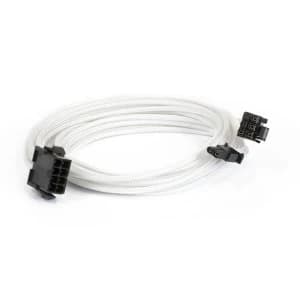 Phanteks 6+2-Pin PCIe Cable Extension 50cm - Sleeved White