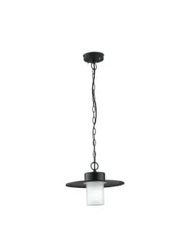 YORK Outdoor Dome Wall Light Black, IP44 30cm