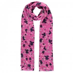 Vero Moda Vero Womens Floral Scarf - Pink Carnation