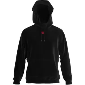 Hugo Velour Sweat Hood 10247268 01 - Black