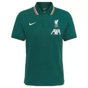 Liverpool 2021-2022 Slim Polo Shirt (Atomic Teal)