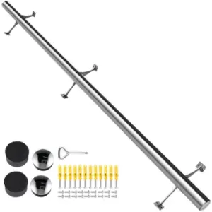 Vevor - Bar Foot Rail Kit 6FT Bar Mount Foot Rail Kit 2" od Bar Foot Rail Brushed Stainless Steel Tubing Bar Foot Rail Tubing Kit Bar Foot Rest