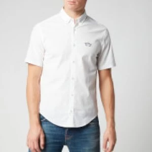 Hugo Boss Athleisure Biadia R Short Sleeve Oxford Shirt White Size S Men