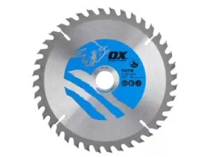 OX Tools OX-TCTW-1602040 OX Wood Circular Saw Blade 160mm x 20 x 40T ATB