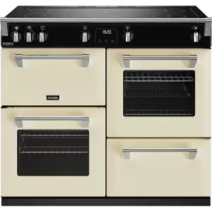 Stoves Richmond Deluxe ST DX RICH D1000Ei TCH CC 100cm Electric Range Cooker with Induction Hob - Cream - A Rated