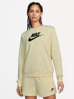 Nike Nsw Club Fleece Gx Crew, Cream, Size XS, Women