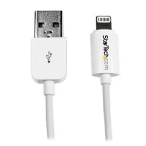 StarTech 1m White Apple 8 pin Lightning Connector to USB Cable for iPhone iPod iPad