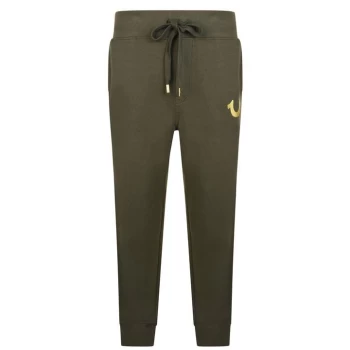 True Religion Logo Jogging Bottoms - Green