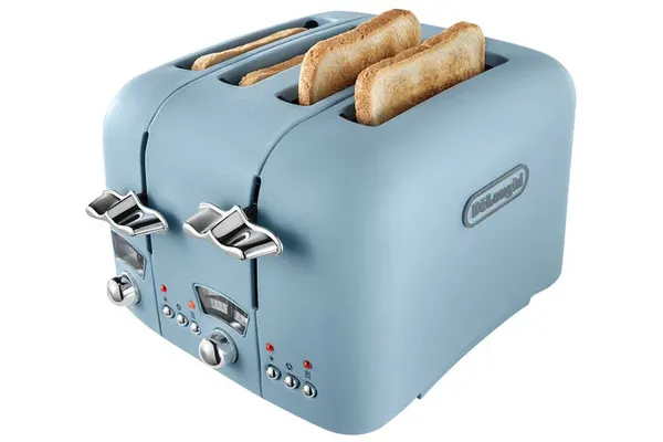 DeLonghi Argento Flora Toaster - Azure