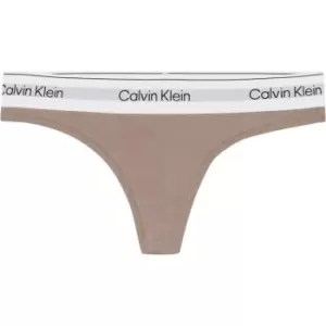 Calvin Klein Cotton Thong - Brown