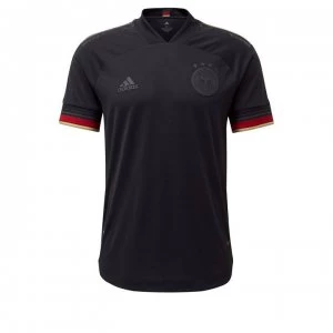 adidas Germany Away Authentic Shirt 2020 - Black/Grey