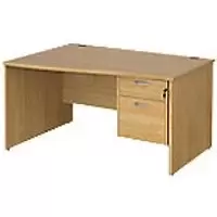 Dams International Wave Desk MP14WLP2O 1,400 x 725 x 800 - 990 mm