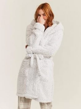 Fatface Teddy Robe - Grey