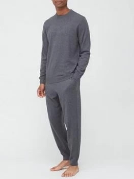 Lacoste Pyjama Set With Cashmere - Grey, Size L, Men