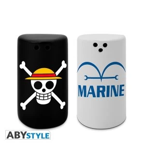 One Piece - Skull & Marine Salt & Pepper Shakers