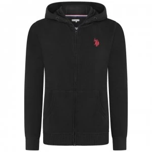 US Polo Assn Zip Hoodie - True Black