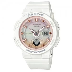 Casio Baby-G Beach Traveler Series Digital-Analog Watch BGA-250-7A2 - White