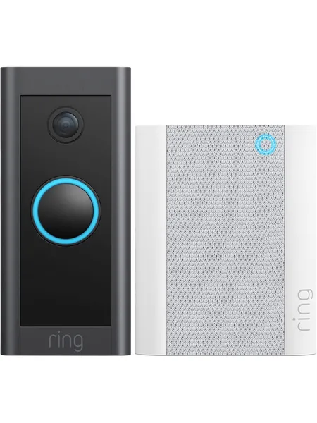 Ring Wired Doorbell Kit Smart Doorbell Full HD 1080p - Black