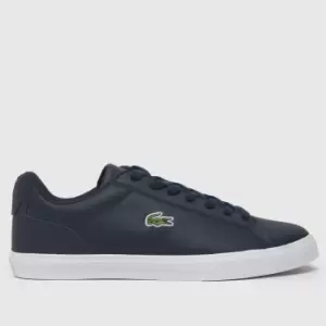 Lacoste Lerond Plus Pro Trainers In Navy & White