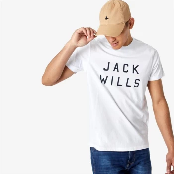 Jack Wills Sutton Logo T-Shirt - White