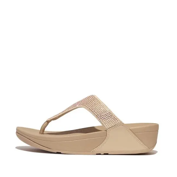 Fitflop Fitflop Lulu Crystal Ld43 Flip Flops 3 (36) Beige 22084904230