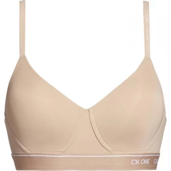 Calvin Klein Lightly Lined Bralette - Honey Almond