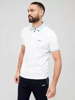 BOSS Paddy 1 Regular Fit Polo Shirt-White, Size XL, Men