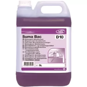 Suma Bac D10 Cleaner and Sanitiser Concentrate 5Ltr 2 Pack - CD517