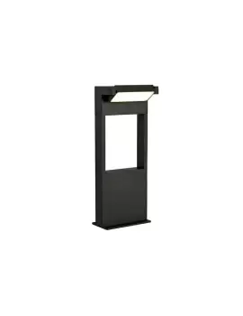 Short Bollard Post, 1 x 10W LED, 3000K, 720lm, IP54, Graphite Black