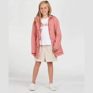 Barbour Girls Clyde Waterproof Jacket - Vintage Rose - XL (12-13 Years)