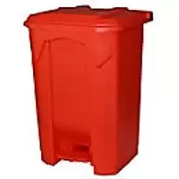 GPC Pedal Bin LPB80Z _RED 80 L 67 x 41 x 47cm Red