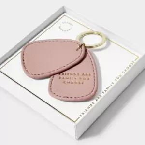 Friends Are Family You Choose in Blush Pink Keyring KLB2478