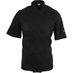 Dennys AFD Adults Unisex Thermocool Chefs Jacket (2XL) (Black) - Black