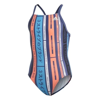 adidas AOP Swimsuit Junior Girls - Multi