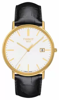 Tissot T9224101601100 Goldrun Sapphire 18K Gold Leather Watch
