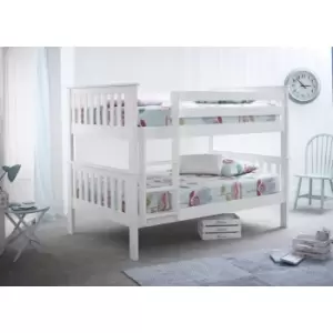 Oslo White Wooden Quadruple Bunk Bed