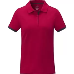 Elevate Womens/Ladies Morgan Short-Sleeved Polo Shirt (S) (Red)