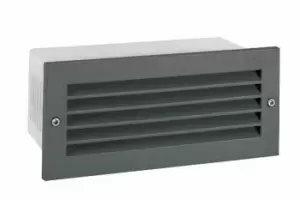 Grimstad LED Outdoor Recessed Wall Light Graphite IP65