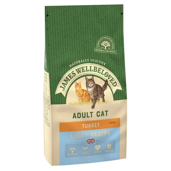 James Wellbeloved Adult Light Turkey Cat Food 1.5kg