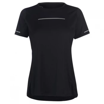 Asics Lite Show Short Sleeve Top Ladies - Black