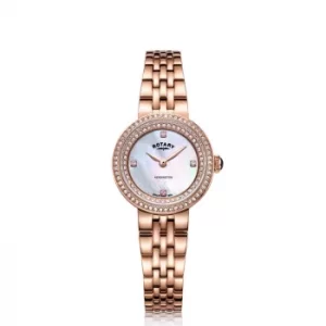 Rotary Kensington Ladies Rose Gold Plated Bracelet Watch