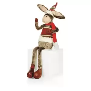 Christmas Shop Dangly Leg Donkey Toy (One Size) (Donkey)