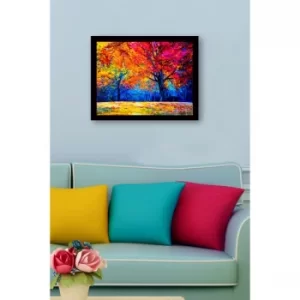 SC0835 Multicolor Decorative Framed MDF Painting