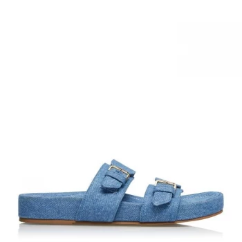 Dune Blue 'Loren' Ankle Strap Sandals - 3