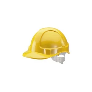 BBrand Economy Vented Safety Helmet Yellow Ref BBEVSHY Up to 3 Day