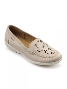 Hotter Jazz Ladies Slip On Shoe White