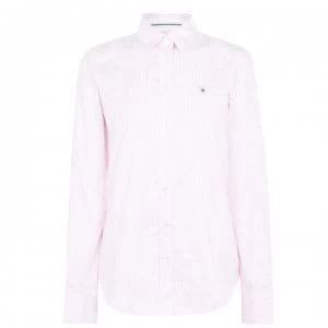 Gant Oxford Stripe Shirt - Pale Pink 662