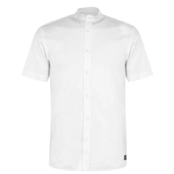 Firetrap Grandad Collar Shirt Mens - White